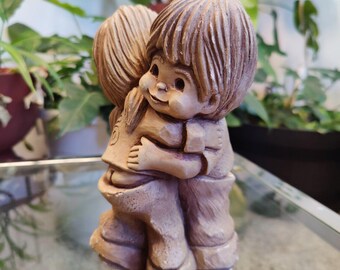 VTG Huggin N Lovin Fannykin Boy/Girl Figurine Bill Mack Solar Statuary