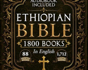 Bibbia etiope: copertina rigida a caratteri grandi, 88 libri, traduzione in inglese (con bonus audio digitale)