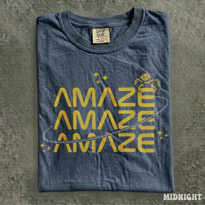 Vintage Amaze Rocky Alien Shirt, Sci-Fi Quote Graphic Tee, Book Lover Fan Style, Comfort Colors® Project Hail Mary, image 6