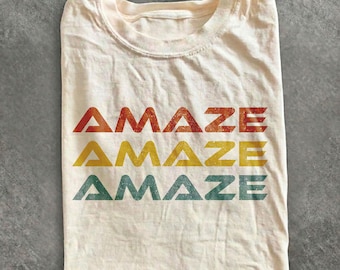 Vintage Amaze Rocky Alien-shirt, grappig scifi-citaat Space Graphic T-shirt, op Project Hail Mary geïnspireerd ontwerp, Comfort Colors® Sci-Fi-cadeau