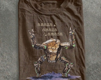 Vintage Amaze Rocky Alien-shirt project wees gegroet, sci-fi quote graphic T-shirt, boekenliefhebber fanstijl, comfort Colors® grappig ruimtecadeau