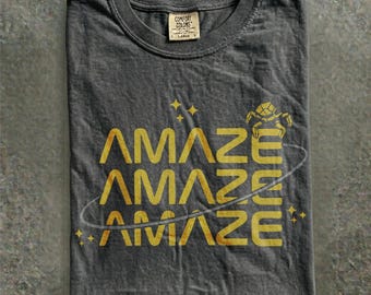 Vintage Amaze Rocky Alien-shirt, sci-fi quote graphic T-shirt, boekenliefhebber fanstijl, Comfort Colors® Project Hail Mary,
