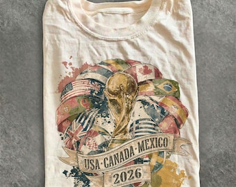 Shirt WK 2026, T-shirt voetbalfan, WK-cadeau voor fans, shirt voetballiefhebber, T-shirt voetbal 2026
