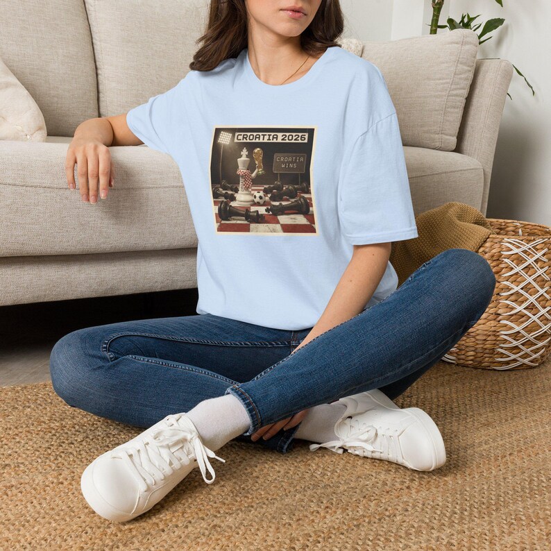 Croatia 2026 Chess King Pawn design T-Shirt | Soccer World Cup Croatia Wins image 9