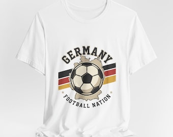 Deutschland Fußball Fan T-Shirt | Deutschland Fussball Trikot, Spieltag Stadion Tragen