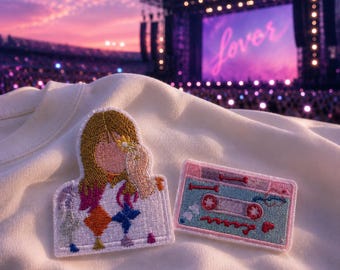 Swiftie Lover Summer Era Iron-On Patch | Concert Stage Outfit Embroidered Patch |