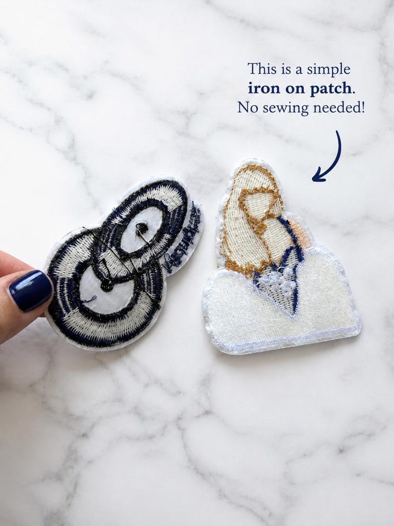 Swiftie Mitternacht inspiriert Bügelbild | Gestickter Aufnäher | Fan Geschenk für Jacken, Taschen & Denim Bild 5