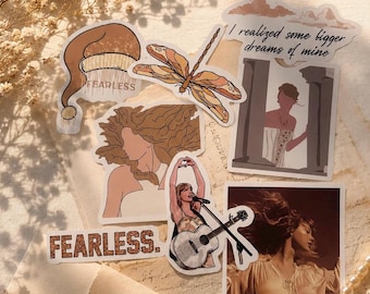 Swiftie Fearless era inspired Sticker Value Pack | Taylor Fan Album Collection Gift