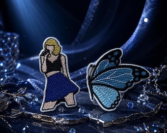 Swifty Eras Tour Inspired Iron-On Patch Embroidered for Denim Jackets, Jeans, Backpacks & Tote Bags
