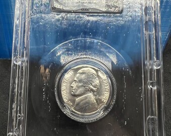 1942 P 5c Jefferson Silver World War 2 Nickel Coin MS65 type 2 Gem BU CLCC Certified