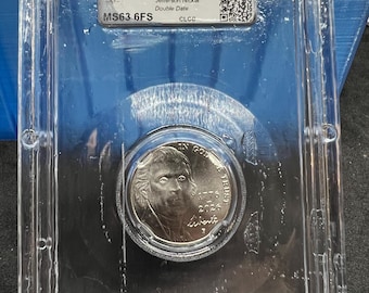2026 P 5c Double Date Jefferson Nickel Coin MS63 6 FS Full Steps Gem BU CLCC Certified #13