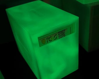 Glow In The Dark 10 Coin Storage Box For PCGS Anacs NGC CLCC Rigid Stacking