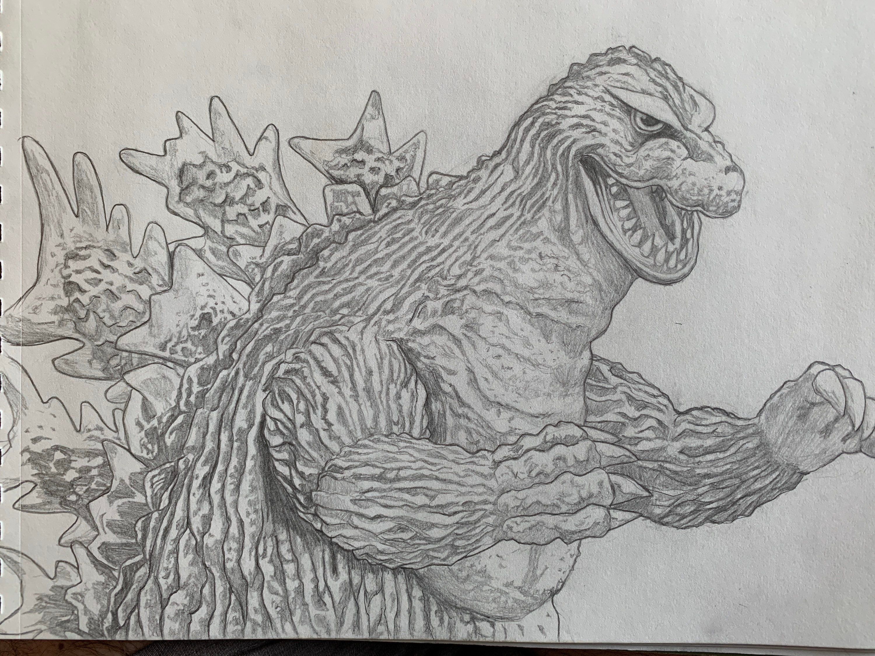 Dibujo de Godzilla 62 - Etsy España