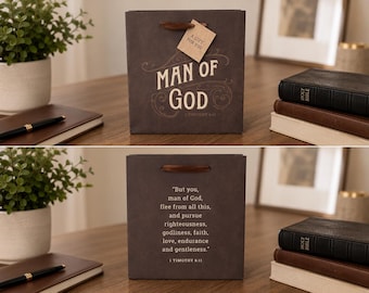 Borsa regalo Uomo di Dio / Confezione con Scritture Cristiane