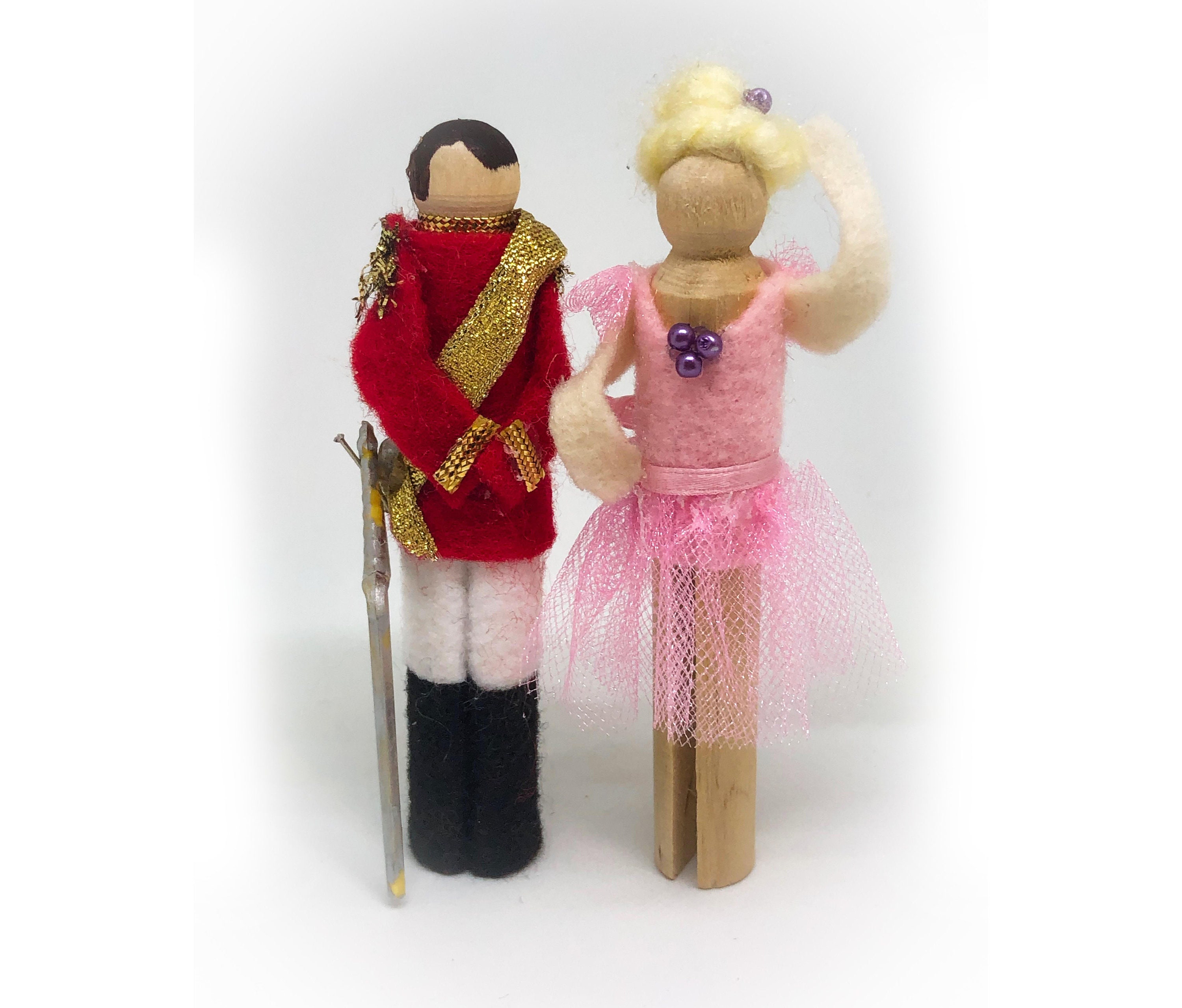 Nutcracker Ballet Clothespin Doll Ornament Kit Nutcracker Etsy UK
