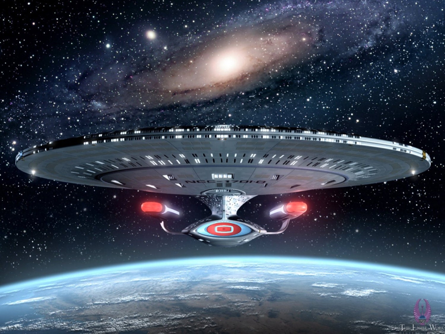 Star Trek The Next Generation USS Enterprise NCC-1701-D Wall | Etsy