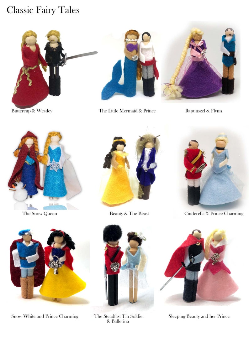 Classic Literature Clothespin Ornament Kit Robin Hood Maid Etsy