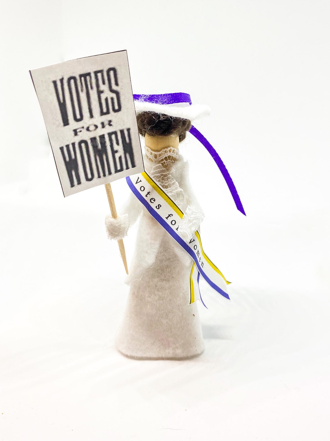 Votes for Women Suffragette Clothespin Peg Doll Christmas Etsy