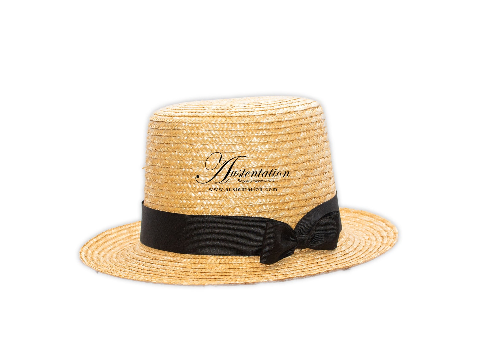 Men's Regency Straw Top Hat With Ribbon Trim Etsy