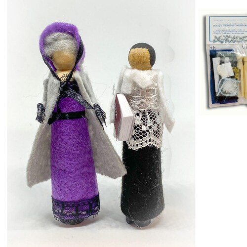 Jane Austen Clothespin Doll Ornament Kit Elizabeth and Etsy