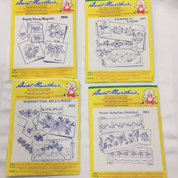 Aunt Marthas Hot Iron Transfers - Etsy