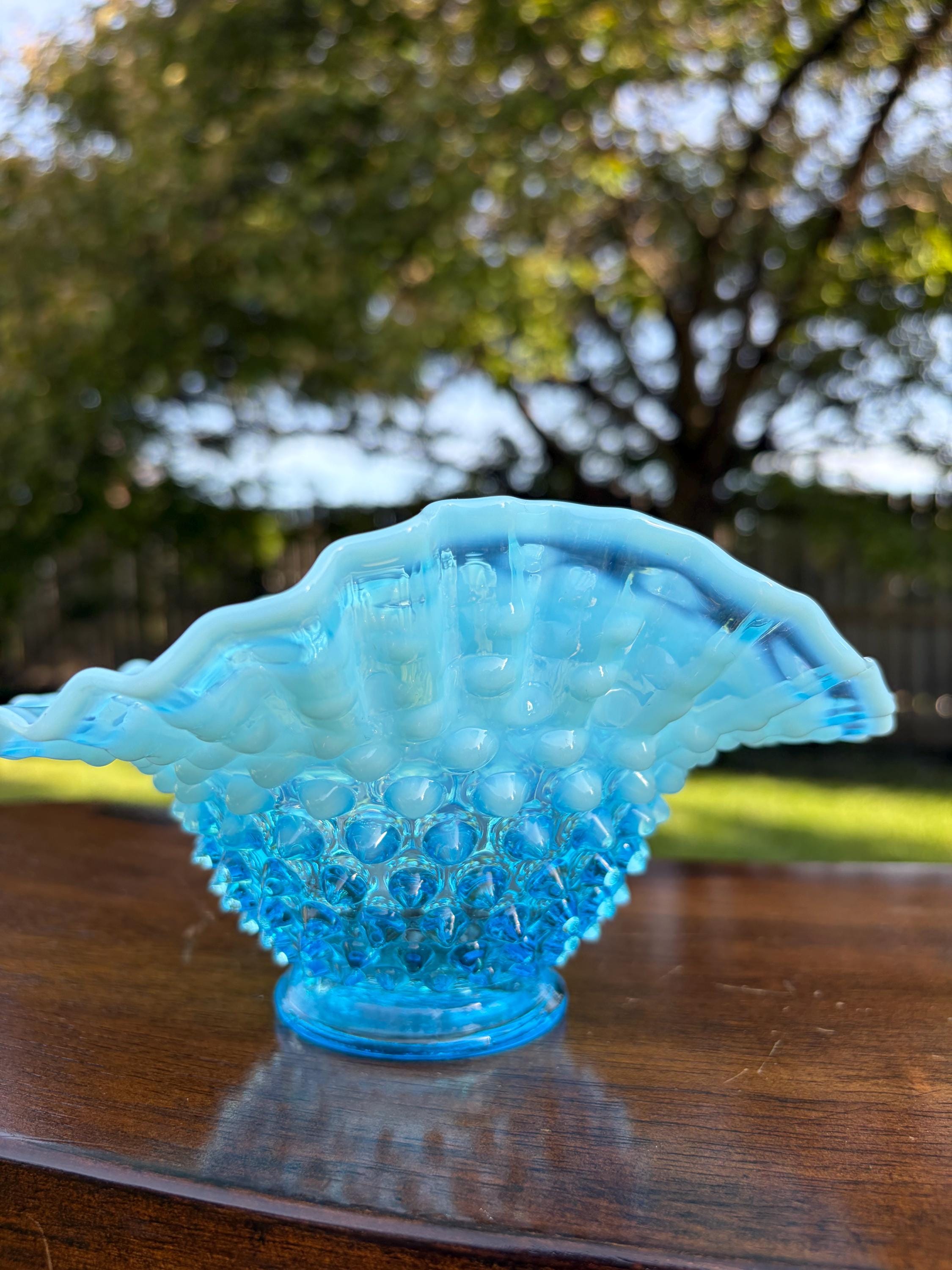 Fenton Blue Bowl - Etsy