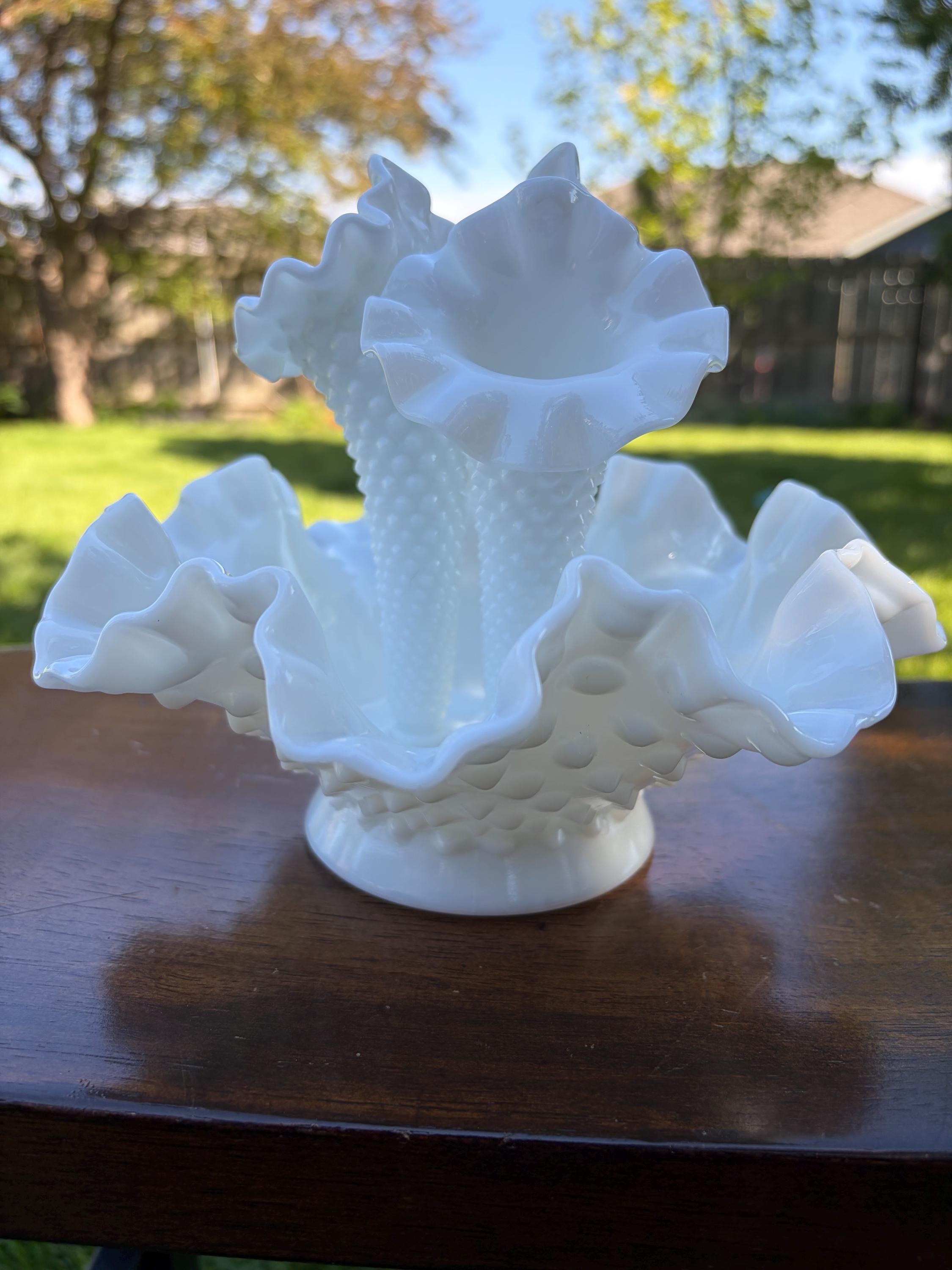 Fenton Glass Vase - Etsy