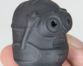 Black Obsidian Baby Minion Crystal Stone Carved Carving WHOG22g12