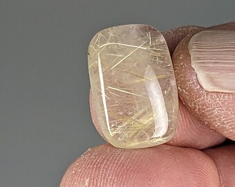 Gold Thick Rutilated Quartz Free Form Polished Rutile Quartz Cabochon Genuine Quartz Crystal Energizing Illuminator Protection WHOG22AE4