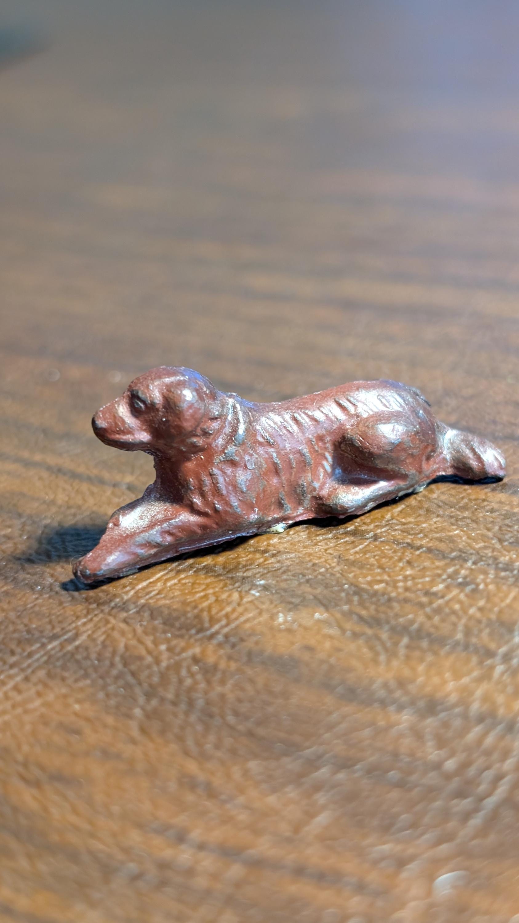 Antique Miniature Metal Dog - Etsy