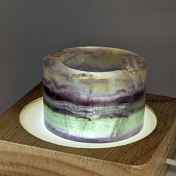 Glass Candle Lamp Etsy