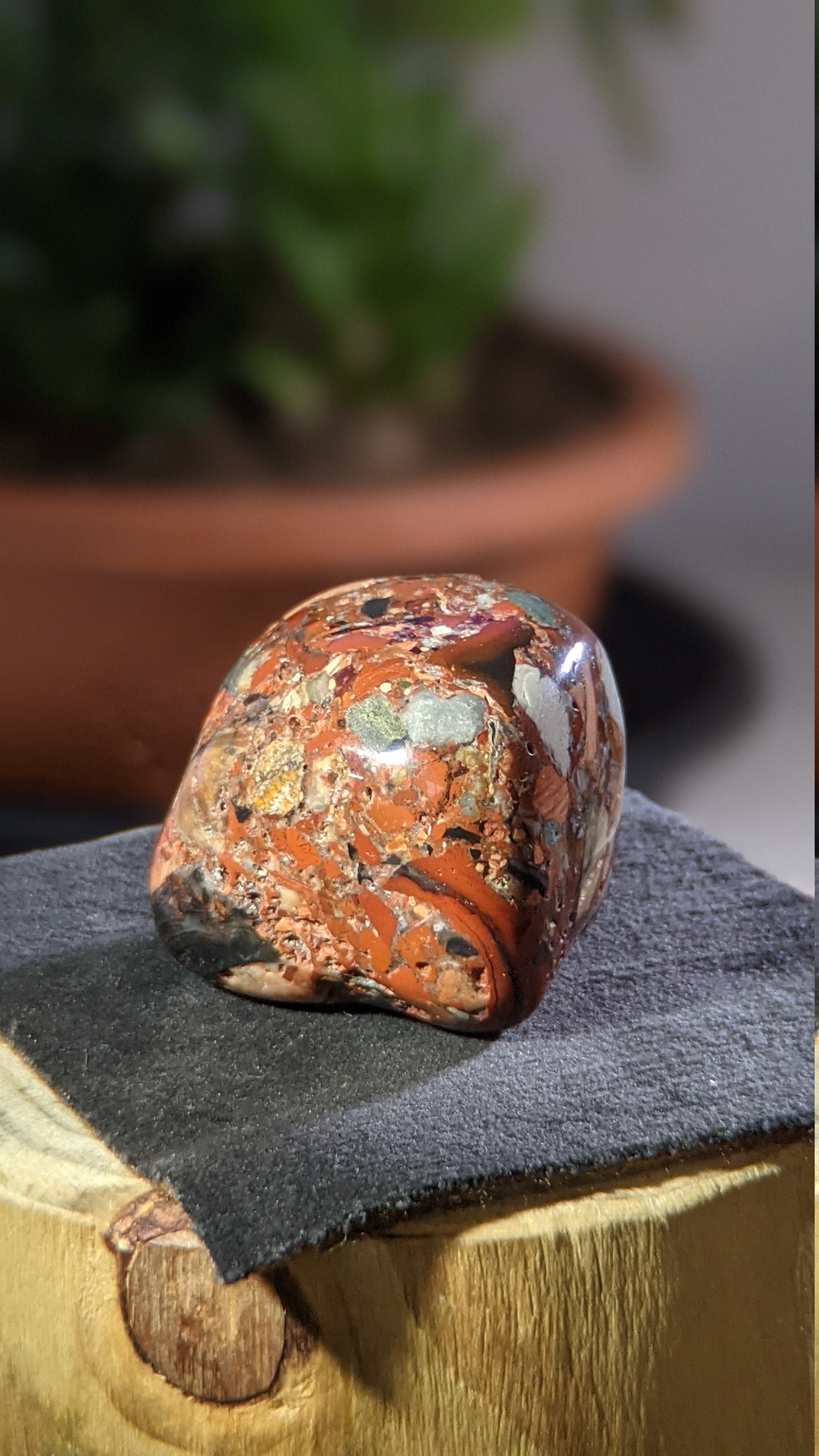 Brecciated Jasper Tumbled Gemstone Cube Crystal Healing Stone | Etsy