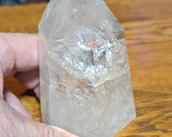 Clear Quartz Crystal Point Rainbows WHO22b95