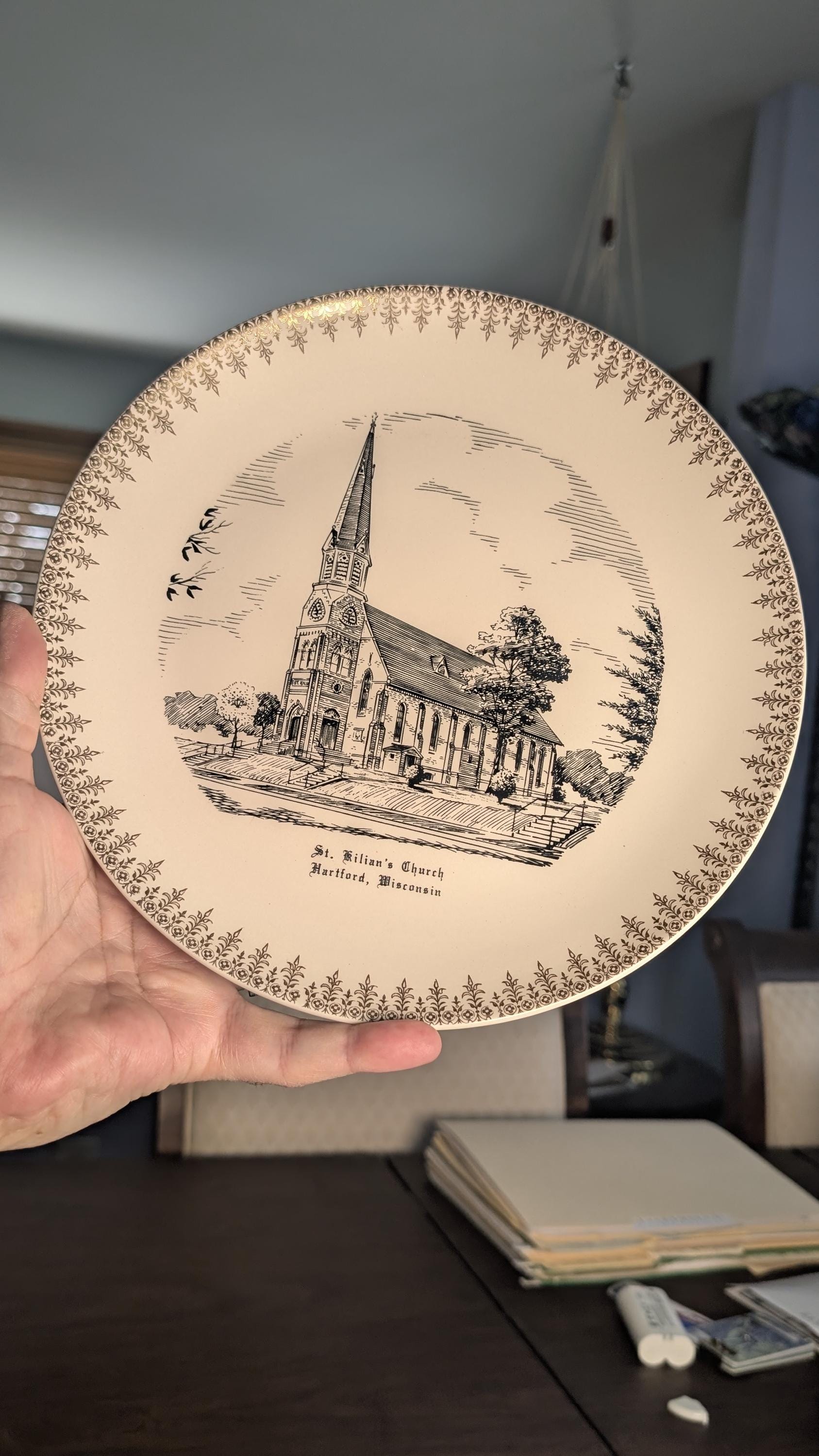 Memorabilia Plate Church - Etsy