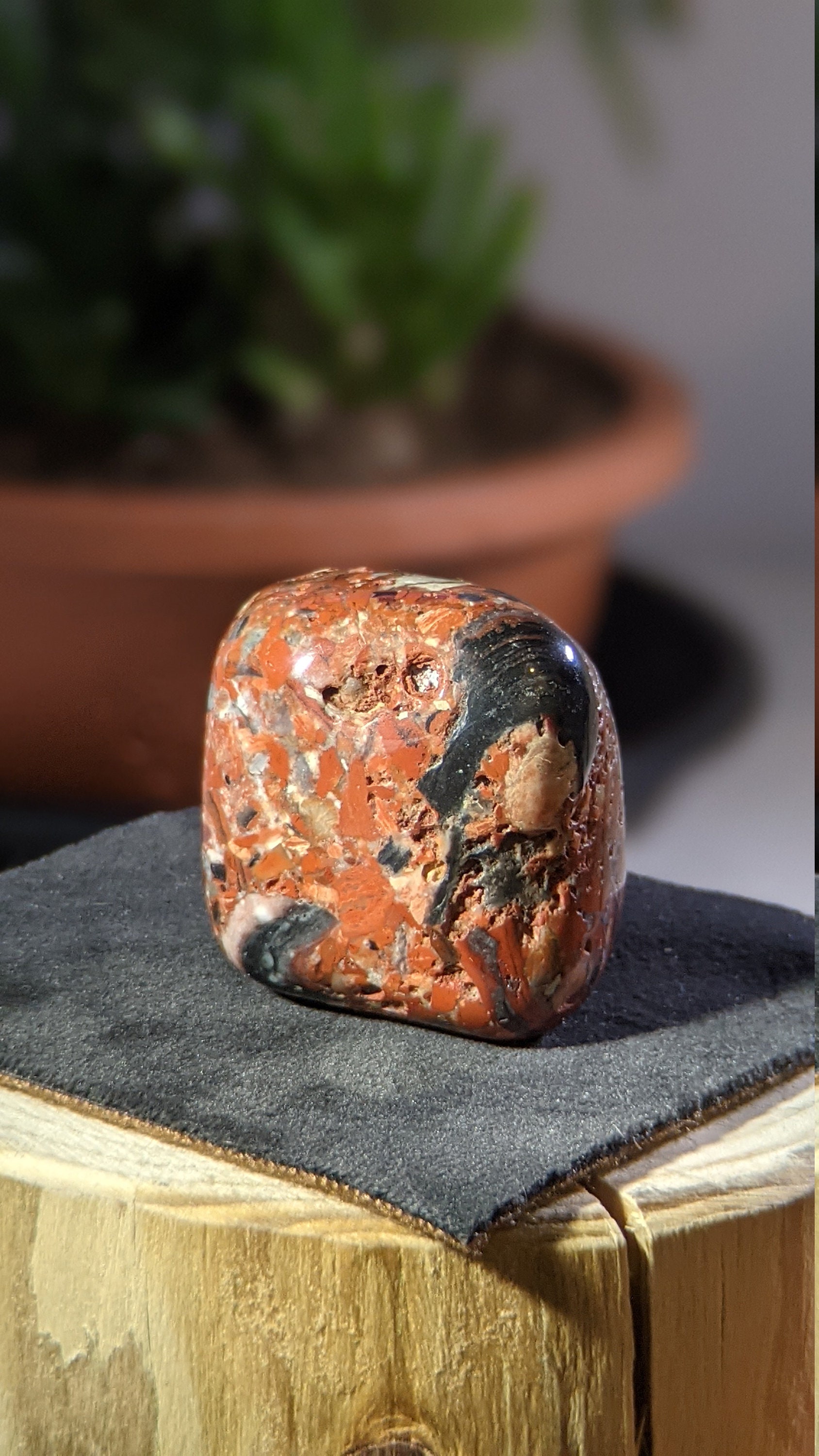 Brecciated Jasper Tumbled Gemstone Cube Crystal Healing Stone | Etsy