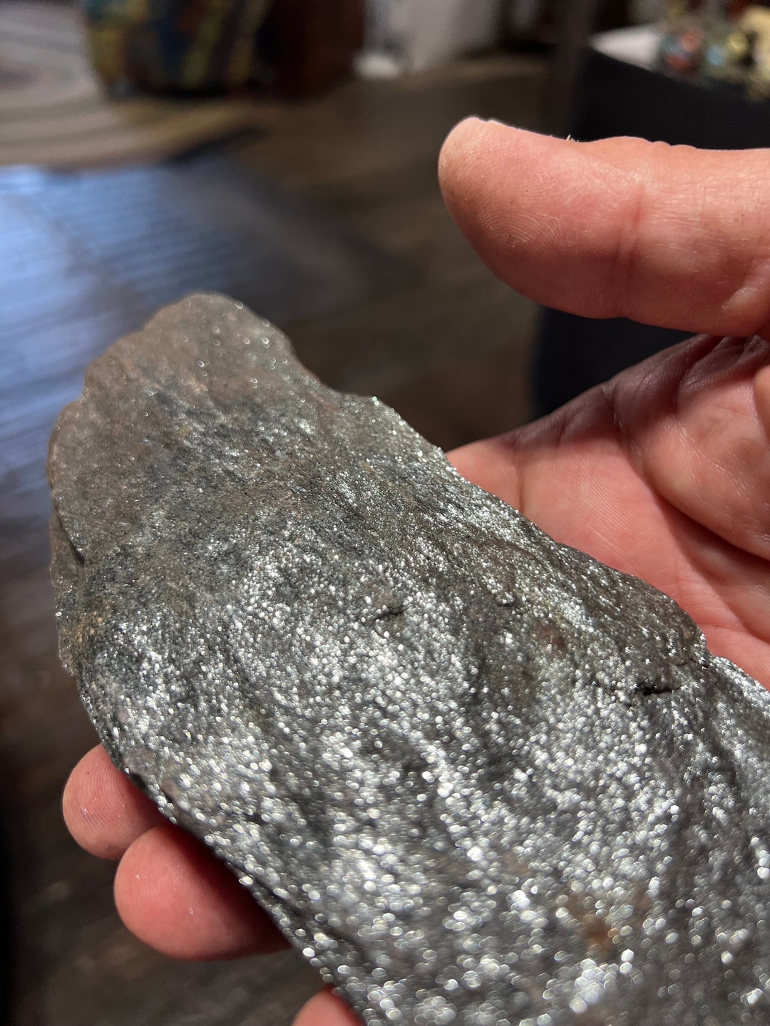 Large Specular Hematite Specularite Black Silver Sparkling Etsy