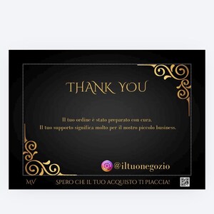 EDITABLE Luxury Business Thank You Card