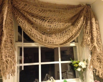 Jute Rustic  Valance