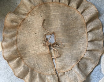 Burlap mini tree skirt