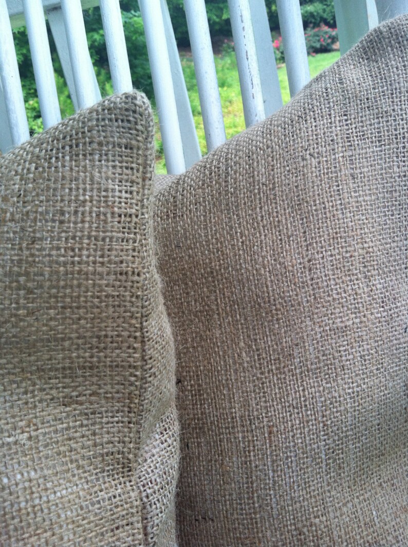 Plain burlap pillow covers Etsy
