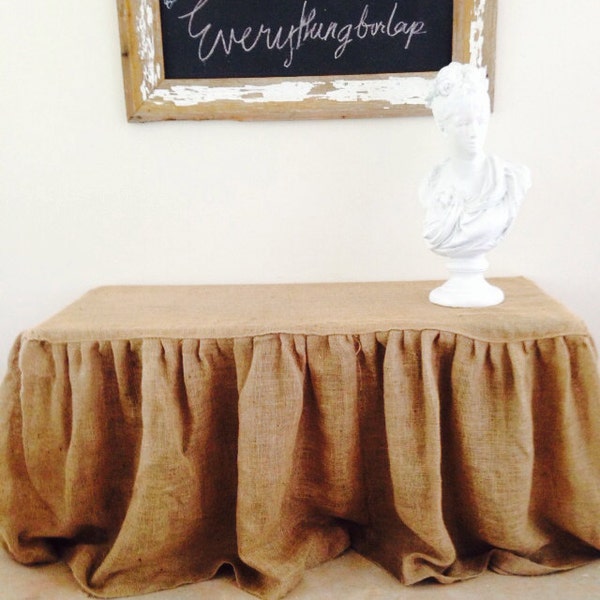 Burlap Table Cloth Etsy