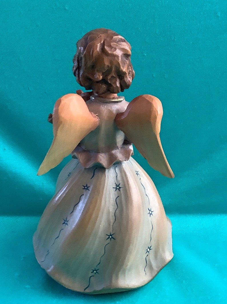 Anri Angel Music Box Silent Night Reuge Vintage Etsy