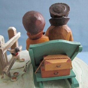 Lara's Theme Anri Music Box Thorens Hand Carved Wood image 3