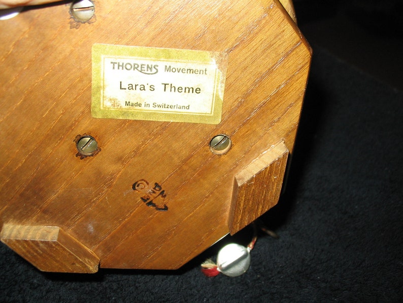 Lara's Theme Anri Music Box Thorens Hand Carved Wood image 4