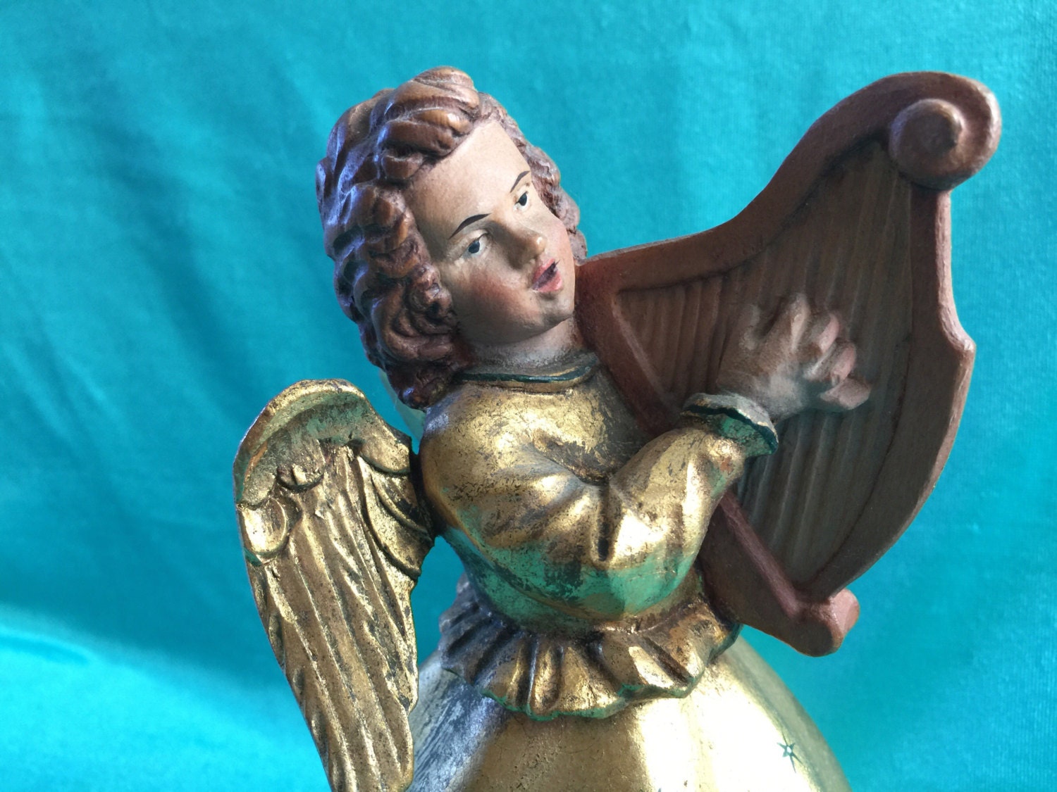 Anri Angel Music Box Brahm's Lullaby Reuge Vintage Etsy