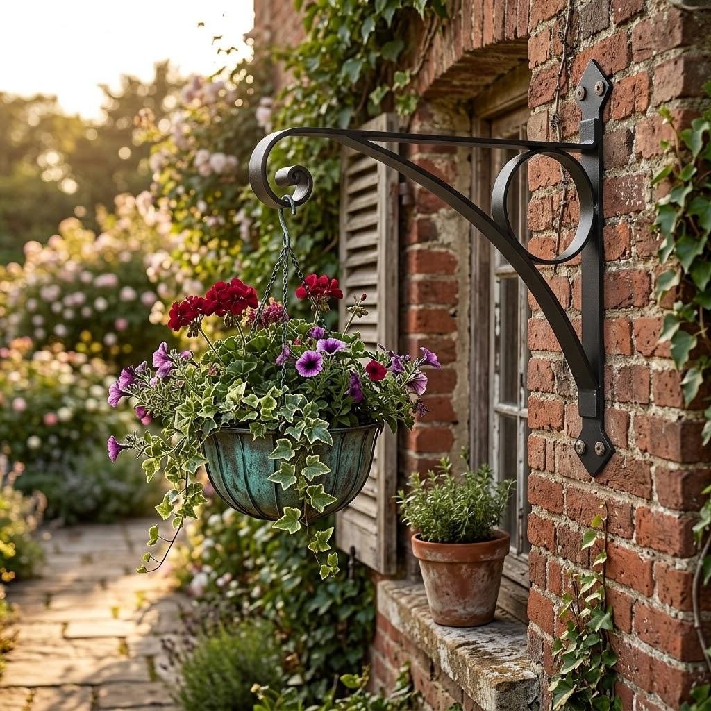 Outdoor Hanging Wire Basket - Etsy