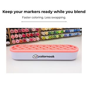 Soporte para marcadores de alcohol para difuminar / Organizador de marcadores Copic Ohuhu / Capacidad para 8 marcadores / Herramienta de escritorio para artistas / Compañero para difuminar