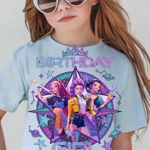 Huntrix Anime Squad Birthday Girl Design, Galaxy Princess-afbeelding (digitaal, png PNGEgg)