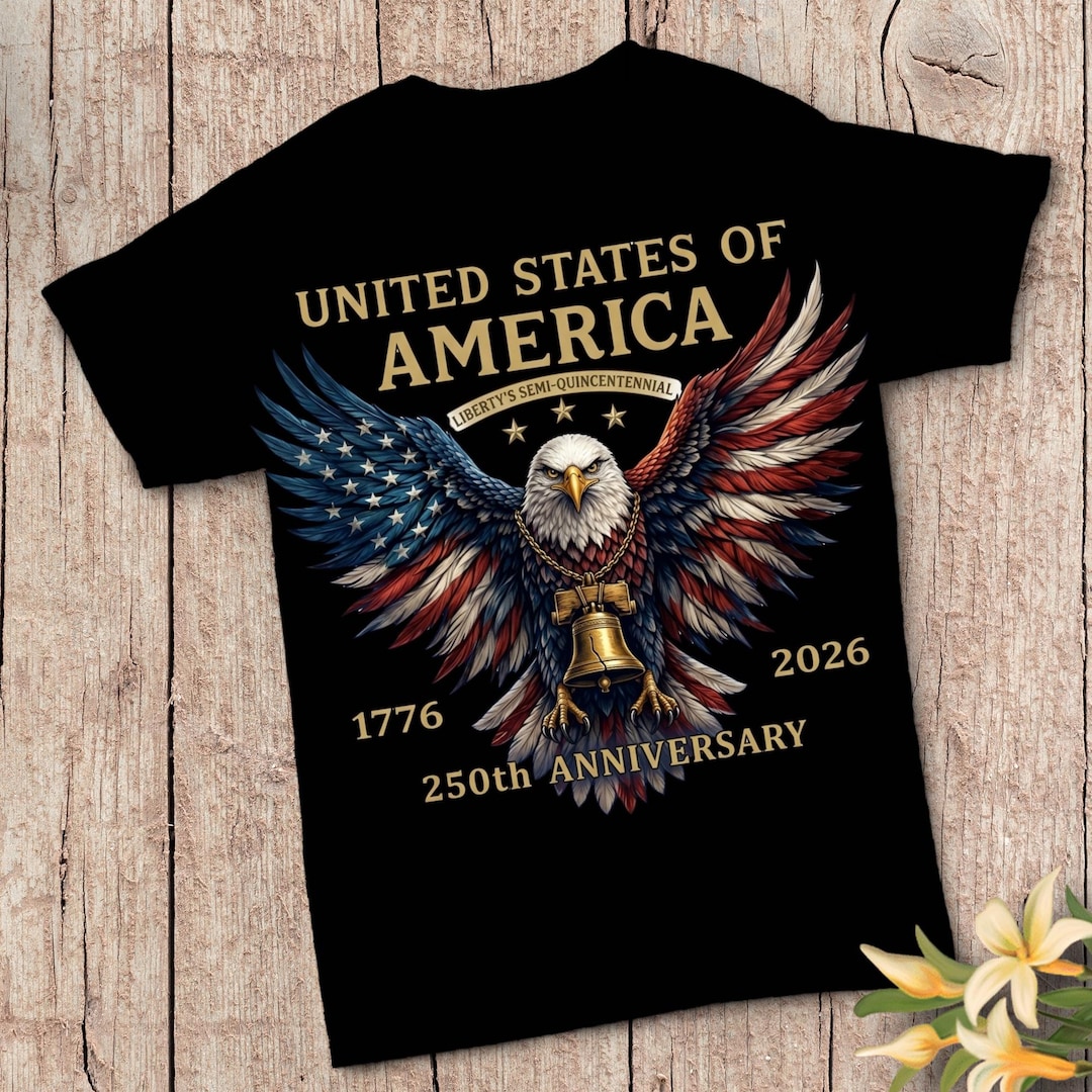 Retro 250th Anniversary of The United States Shirt, USA Independence Day T shirt, Semiquin