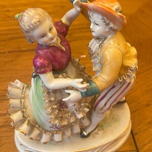 Porcelain Dancing Couple - Etsy